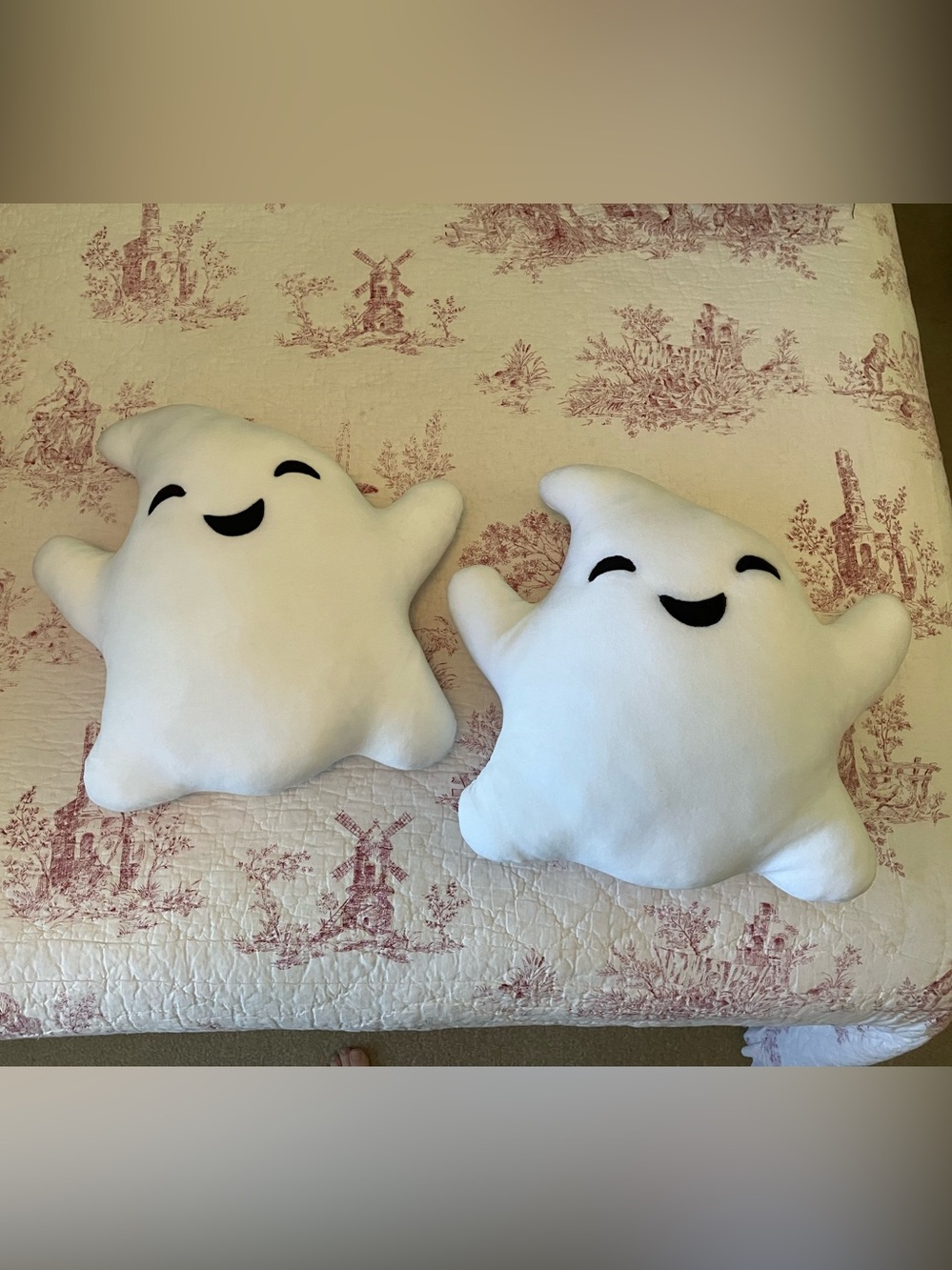 Halloween Ghost Throw Pillows Pair